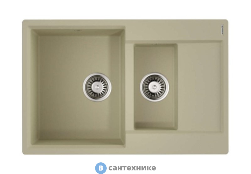 Кухонная мойка OMOIKIRI Daisen-78-2-BE ваниль (4993328)