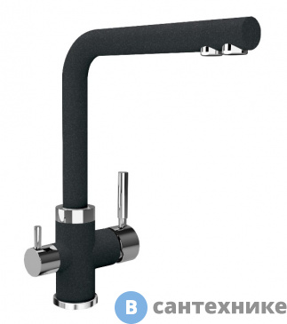 картинка Смеситель Flortek АРЕС FK чёрный (ARES FK, Black) (334.19H.2123.102)