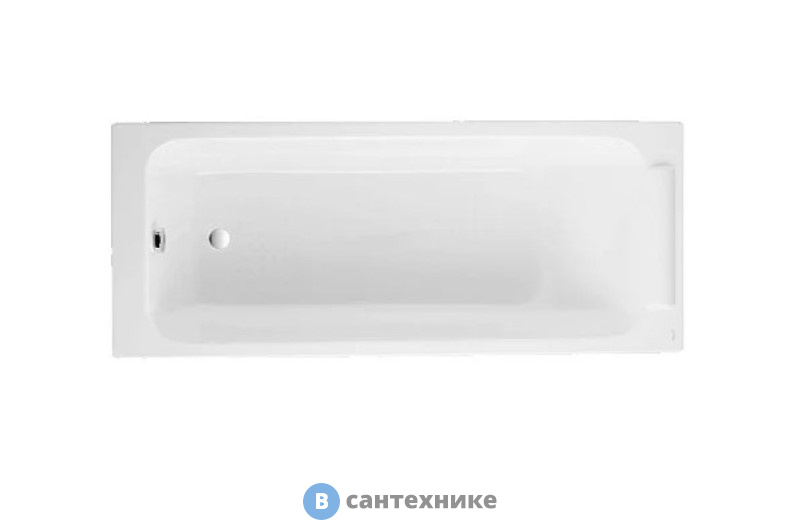 Чугунная ванна Jacob Delafon PARALLEL E2947-S-00 (170x70) без отв, под ручки, без антиск. покрытия, без ножек и сифона