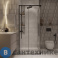 картинка Душевое ограждение Niagara NG-6824-34 BLACK (100*100*195) квадрат, раздвижная, черный матов, стекло прозр, без поддона