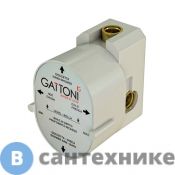 Универсальная монтажная коробка Gattoni GBOX под встраиваемый смеситель для душа с 2-мя выходами, входы 1/2", хром (SC0550000cr)