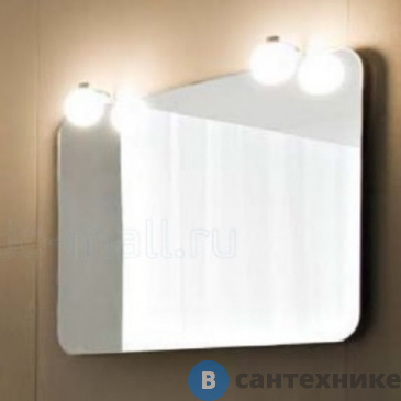 картинка Зеркало Ideagroup L5S105 (SA105) 105х55 см. с 2 светильниками