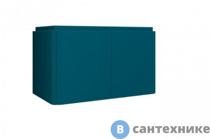 картинка Тумба под раковину Cezares STYLUS подвесная, с четырьмя выдвижными ящиками 55228 Blu Petrolio, 94x48x55