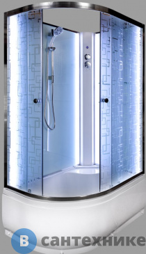 картинка Душевая кабина Deto ЕМ4512 R N LED (1200*800*2200)