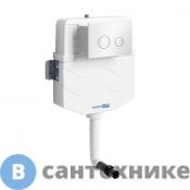 Встраиваемый смывной бачок WasserKRAFT Aller 10TLT.031.ME.WH01, кнопка смыва (белая)