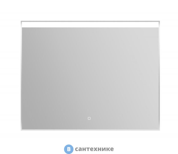 Зеркало BelBagno SPC-UNO-900-800-TCH в алюминиевой раме с подсветкой, с сенсорным выключателем, 900x50x800