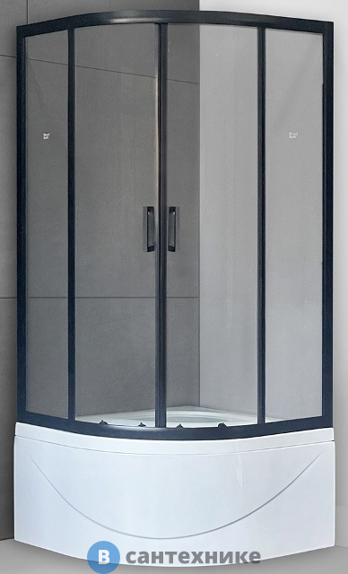 Душевой уголок Royal Bath RB 100BK-T-BL 1000x1000x2000 (прозрачное) (RB100BK-T-BL)