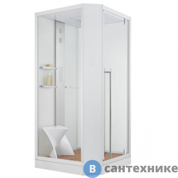 картинка Душевая кабина Orans SR-89101RS White, Long door handle (1000x1000x2200)