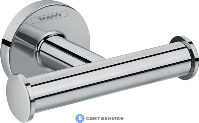 Крючок Hansgrohe 41725000 Logis двойной д/ полотенец