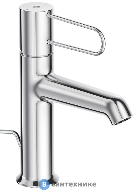 Смеситель Jacob Delafon ODEON RIVE E21028-CP-CP ля раковины с дк, корпус хром, ручка хром