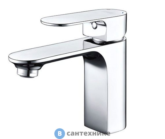 Смеситель WasserKRAFT Dinkel 5803 для раковины латунь, хромоникелевое покрытие