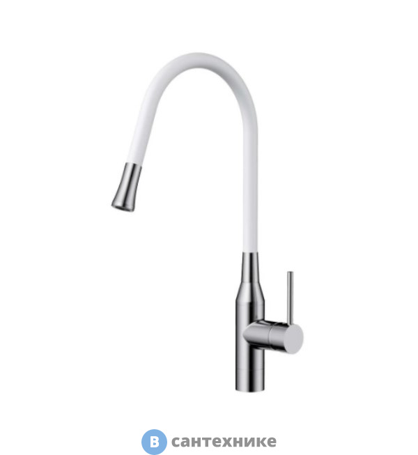 Смеситель OMOIKIRI Yatomi-BN-WH нержавеющая сталь/белый (4994250)