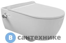 Унитаз подвесной beWash Melville безободковый со встроенным смесителем и форсункой биде (HRKA052N3VE0W5SZ0 + VTMU11W5W5HSZ)