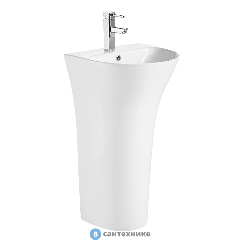 Раковина AZARIO FRETTA ROUND AZ-307 напольная отдельностоящая. 480x420x835 мм