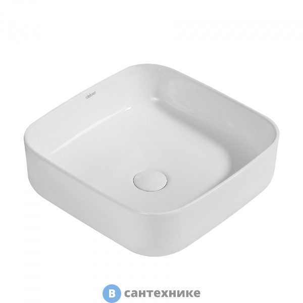 Раковина ABBER Rechteck AC2211 белая накладная