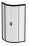 Душевой уголок AM.PM W90G-401-080BT Gem 1/4 Rond 80x80 стекло прозрачное, профиль черный матовый, без поддона