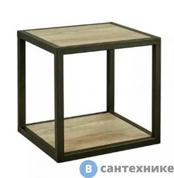 картинка Полка навесная Акватон Лофт Фабрик Дуб Эндгрейн (1A242703LTDU0)