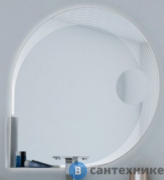 картинка Зеркало Cezares с увеличительным зеркалом и со встроенной LED подсветкой 45012 (90х90)