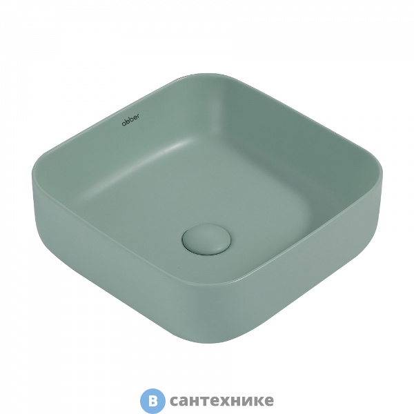Раковина ABBER Rechteck AC2211MCG светло-зеленая матовая накладная