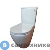 Унитаз-компакт Bolu Malaga BL-34A2141 безободковый с ультратонким сиденьем с микролифтом