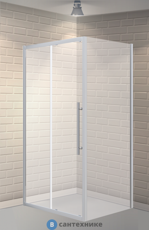 Душевое ограждение ESBANO ESF-108PS-C хром, без поддона