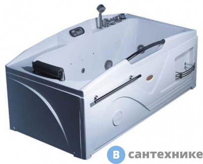 картинка Акрилвоая ванна Golf PAF1508I /2/  с гидромассажем (правая) (1530*840*740)