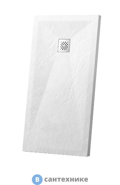 Душевой поддон Vincea VST-4SR1012W,1200*1000*25, белый матовый из искусственного камня, без сифона