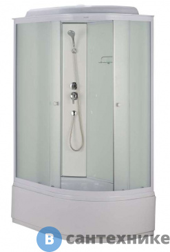 картинка Душевая кабина Arcus ES-309 WPL (80x120) мат. стекло, высокий поддон