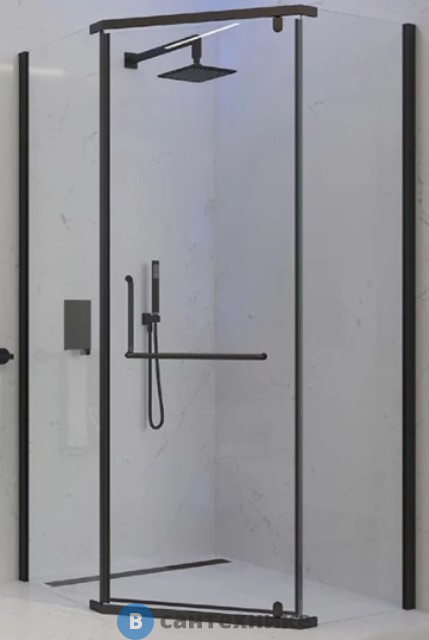 Душевой уголок Veconi RV-36B RV36B-80-01-C5 стекло прозрачное/6 мм/ без поддона