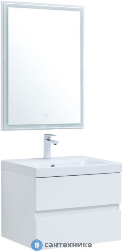 Комплект мебели Aquanet Беркли 60 белый глянец (306358)