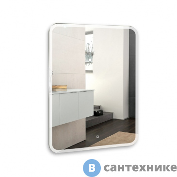 картинка Зеркало AZARIO Стив 600*800 сенсор выкл (LED-00002249)