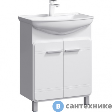 картинка Тумба под раковину Aqwella CORSICA 65,5 Kor.01.06 (напольная, белый)