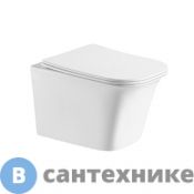Унитаз подвесной Cerutti ARNO Aria 2622E (490*360*350) безободковый, сиденье с микролифтом (CT7839)