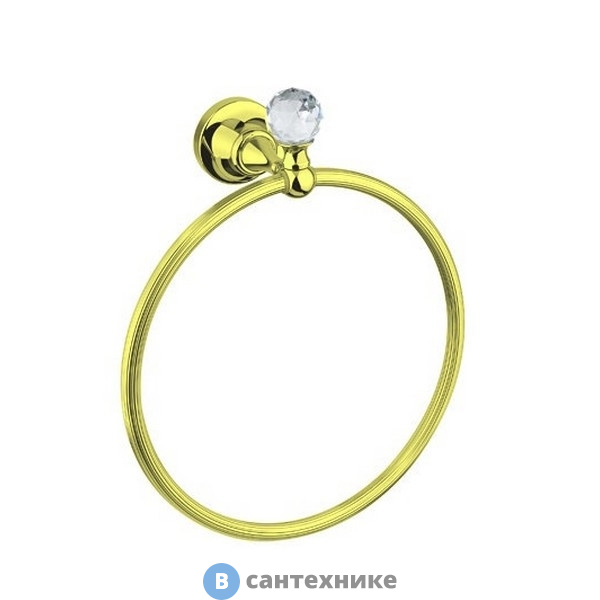 Полотенцедержатель Cezares OLIMP-RN-03/24-Sw кольцо, золото