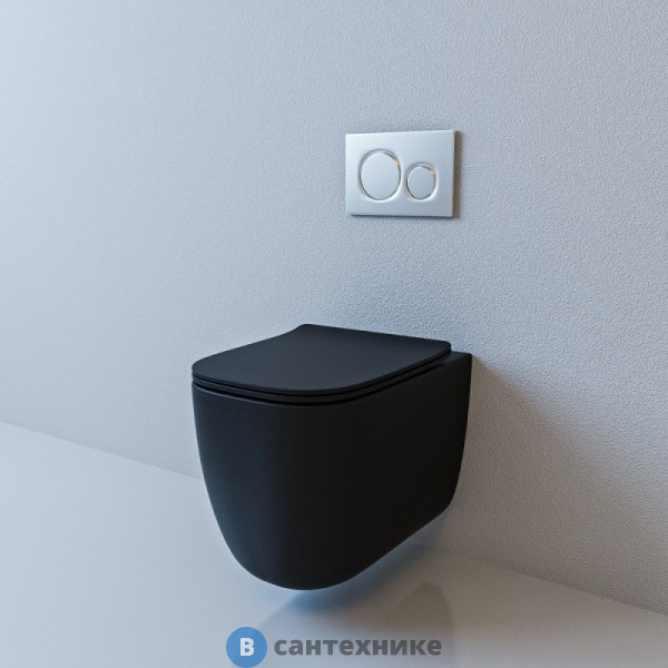 Унитаз подвесной ESBANO GARANT чёрный матовый