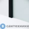 картинка Душевая перегородка Niagara Nova NG-582-10 BLACK (100х200) черный матовый, стекло белый градиент