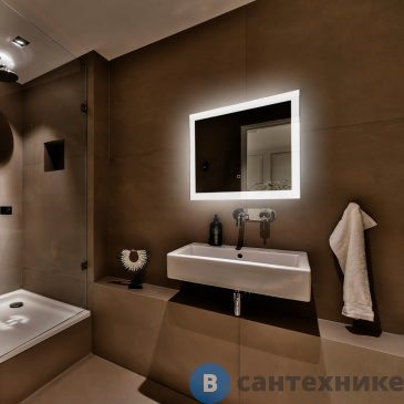 картинка Зеркало ABBER See AG6107S-0.8 с подсветкой, сенсорный выключатель, диммер