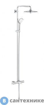 картинка Душевая стойка Grohe 27475002 Euphoria 260 поворотная с термостатом, с изливом (хром)
