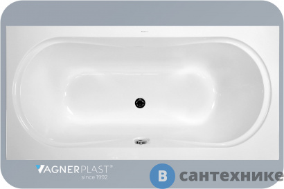картинка Ванна акриловая VagnerPlast BRIANA 185*90*43 BIANCO (S4L) (VPBA185BRI2X-04)