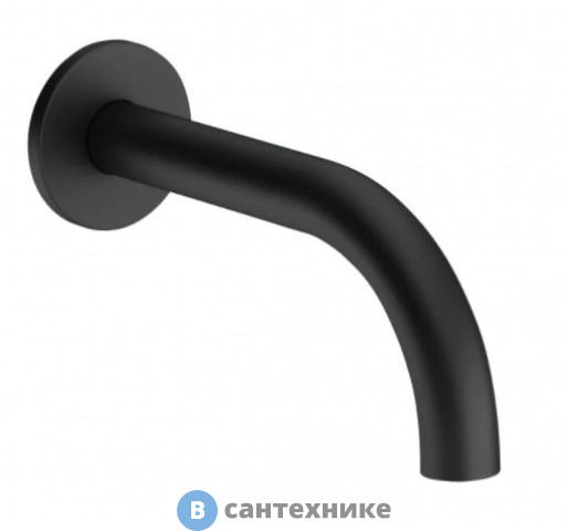 Излив Kludi BOZZ 3850539 для ванны 160 мм, чёрный мат.