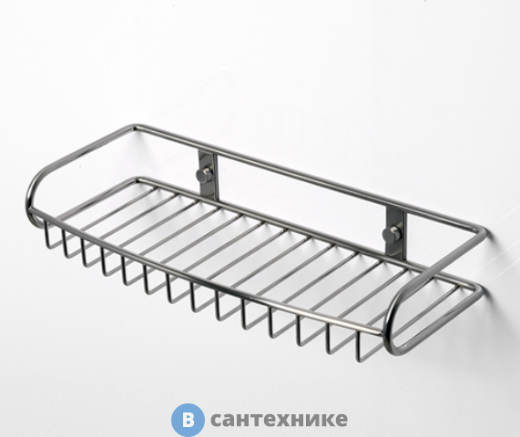 Полка WasserKRAFT K-1311 металлическая прямая нержавеющая сталь AISI 304, покрытие "матовый хром"