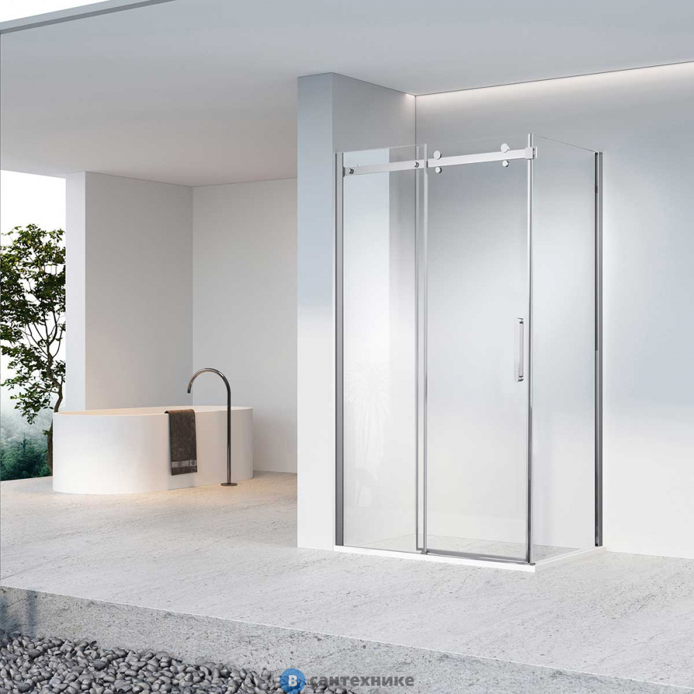 Душевой уголок Vincea Como-N VSR-4CN9012CL, 1200*900, хром, стекло прозрачное