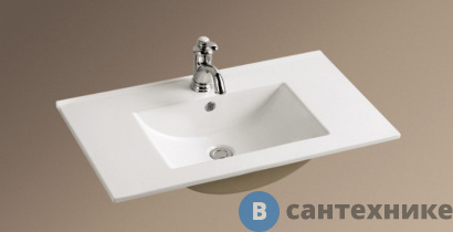 картинка Раковина WELTWASSER DEILBACH 7506- 80 подвесная (810х470х180)