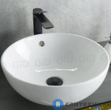 картинка Раковина накладная GID-ceramic N9003a белый (430х430х175)