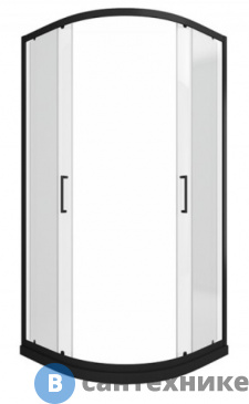 картинка Душевой уголок Bravat LINE BS090.1201B black 900х900х2000 мм, без поддона