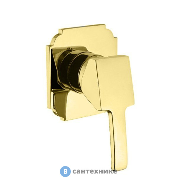 Смеситель Cezares LEGEND-DIM-03/24 встраиваемый однорычажный для душа, золото