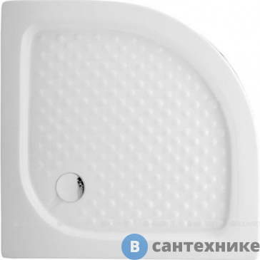 картинка Душевой поддон Aquanet НХ515 1/4 круга акр.80х80х15 слив в прямом углу (180695)