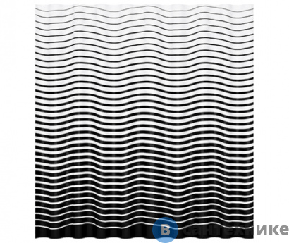 картинка Шторка для ванной WasserKRAFT Donau SC-24101 Полиэстер