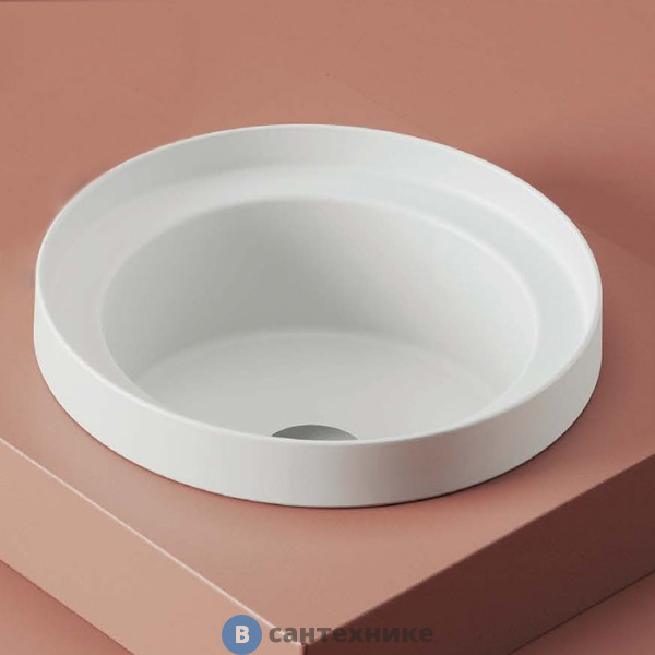 Раковина ArtCeram FUORI SCALA встраиваемая, d40см, без отв под смеситель, без перелива, белый (TFL032 01 00)