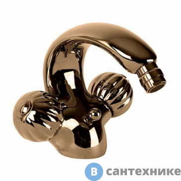 картинка Смеситель Cezares ROYAL PALACE-BS1-02-MS на биде с донным клапаном, бронза